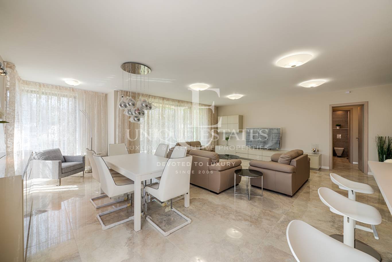 Elegant 3BR Panoramic Apartment for Rent in Gated Community