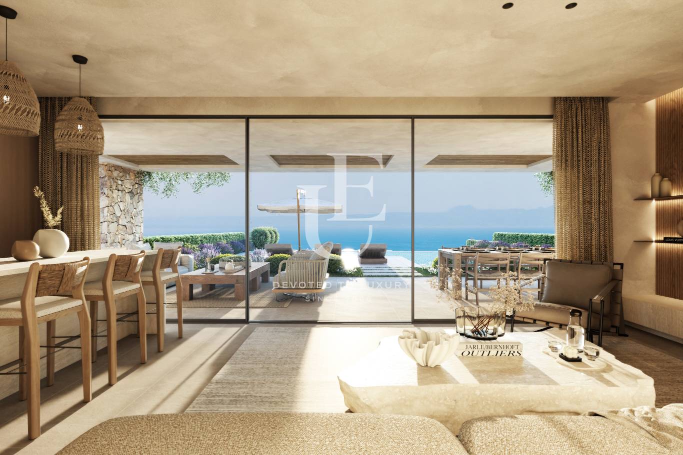 Модерна вила с панорамна гледка в Ханиоти, Халкидики