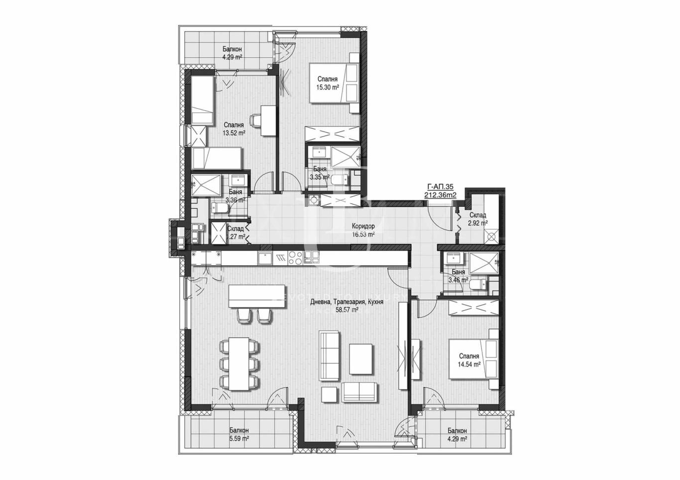 Апартамент за продажба в София, Витоша - код на имота: K28140 - image 3