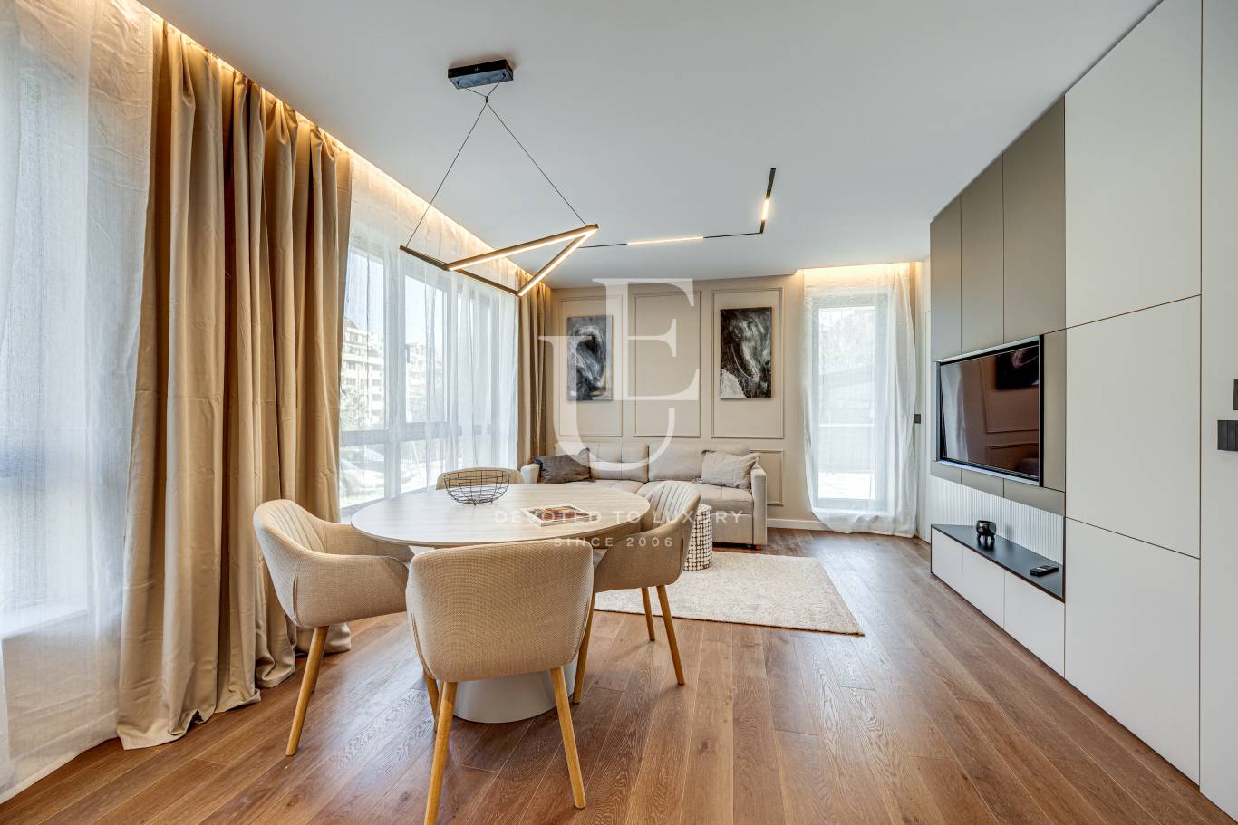 Нов стилен апартамент с паркомясто в кв. Лозенец