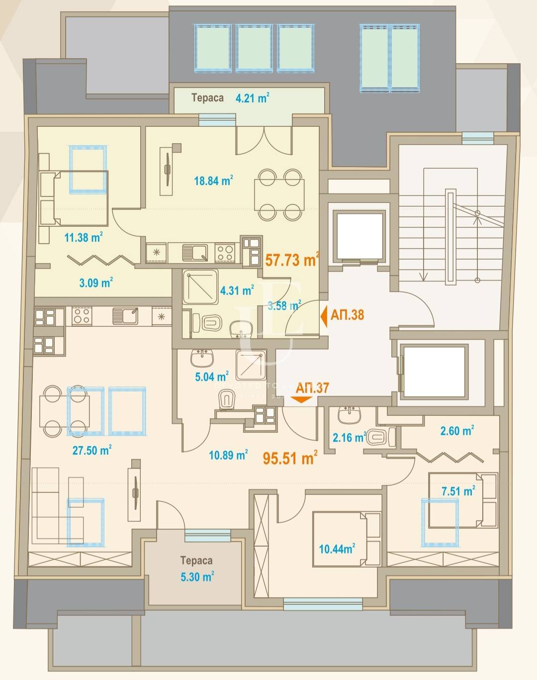 Пентхаус за продажба в София, Център - код на имота: K28443 - image 2