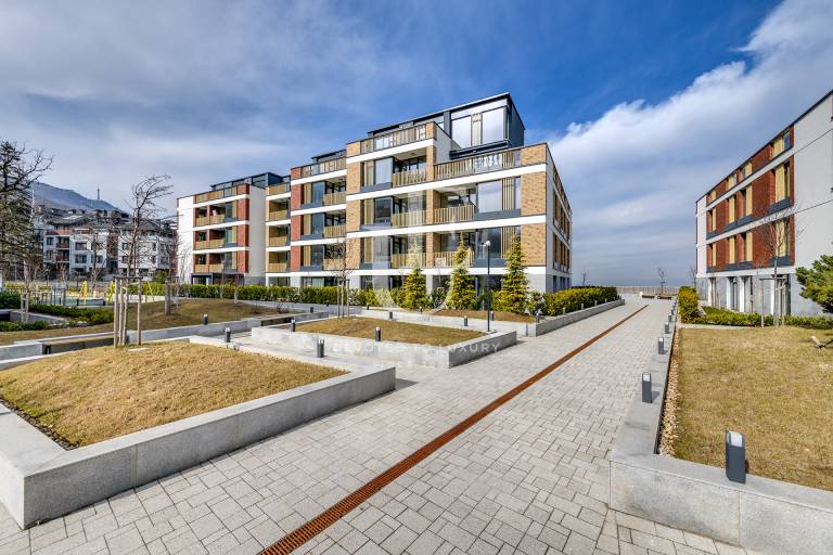 One-bedroom apartment in a gated complex in Boyana