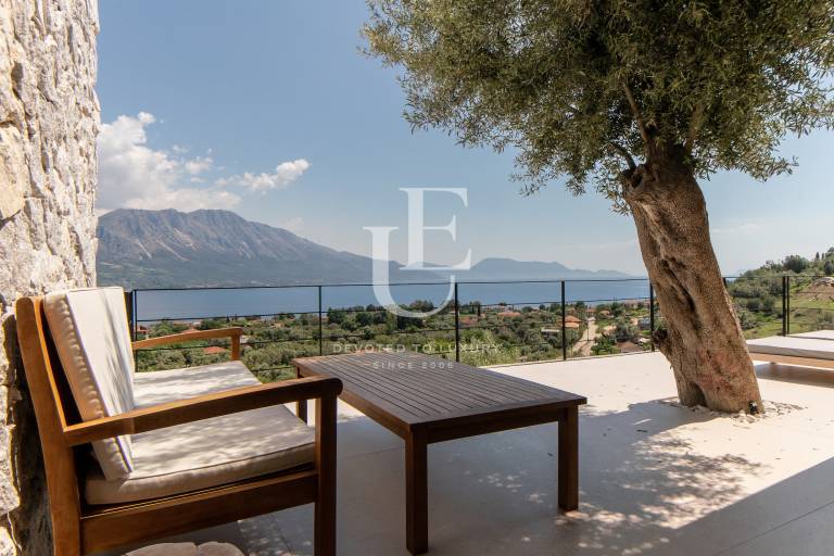 Luxury villa overlooking the Ionian Sea on the island. Lefkada