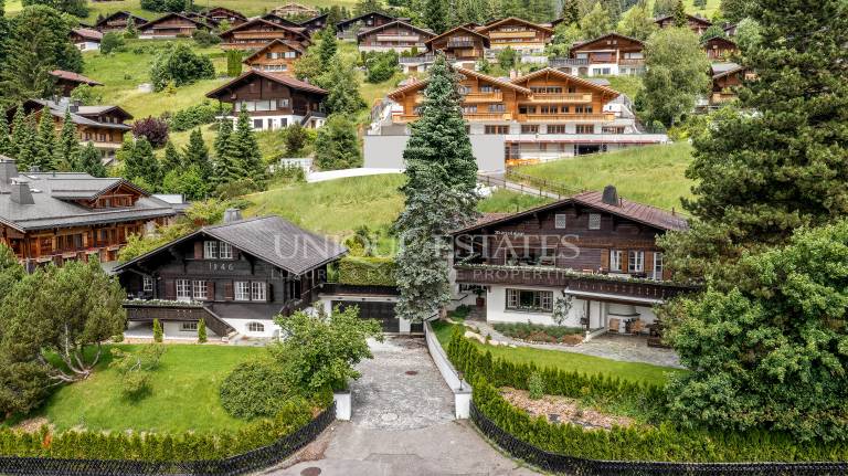 Two chalets with stunning views of the Bernese Alps