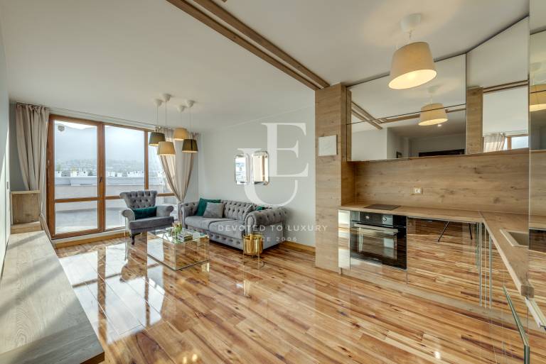 Разкошен двустаен апартамент под наем с гледка към Витоша