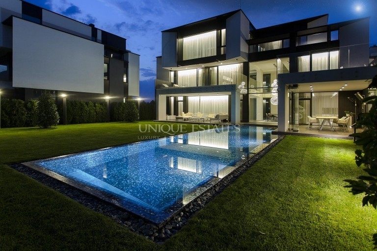 Unique and very modern house in a gated compound for sale in Boyana
