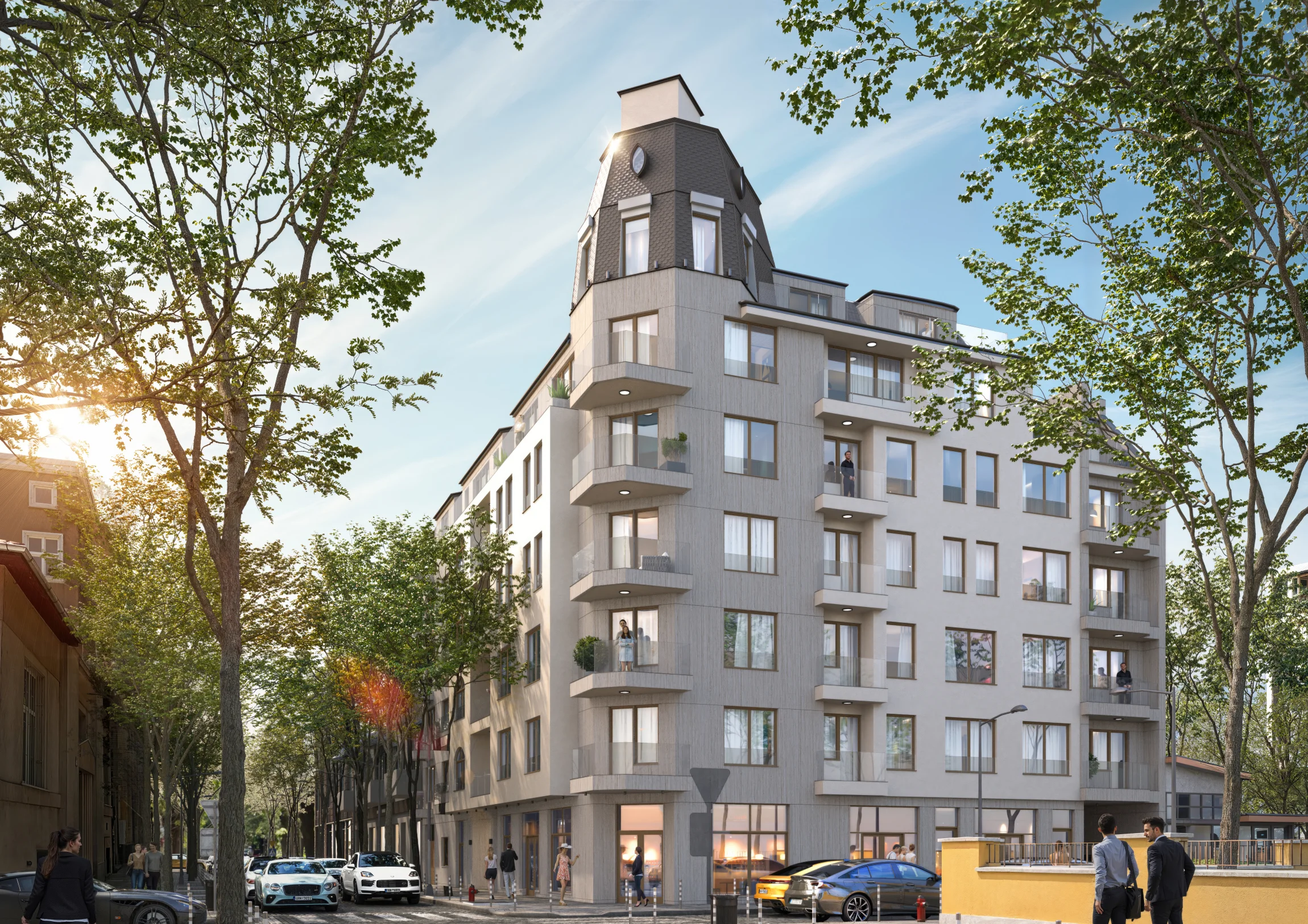 Тристаен апартамент в модерна сграда в центъра