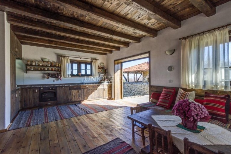 Unique new hunting lodge with revival architecture for sale