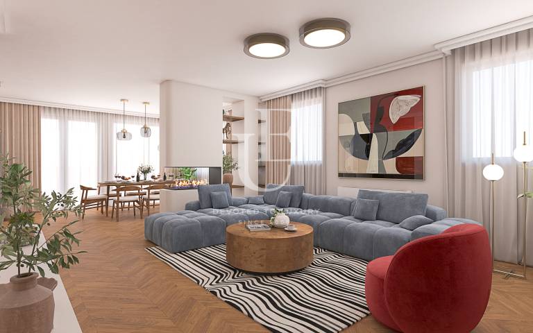 Modern New Home with Panoramic Views of Vitosha Mountain in Simeo