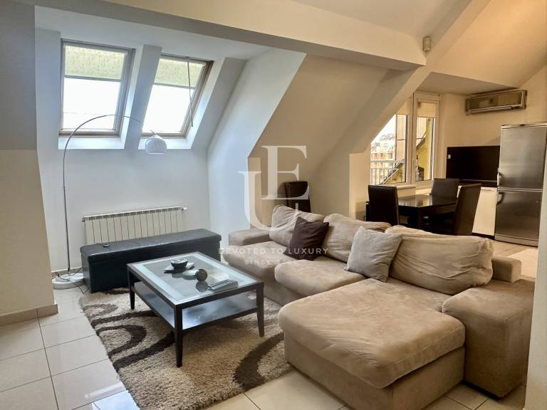 Two-bedroom attic apartment for rent near Stamboliyski Blvd.